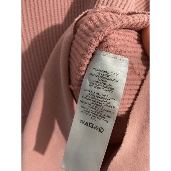 We the Free thermal top women’s size XS pink oversized boho lounge slouchy - Picture 4 of 6